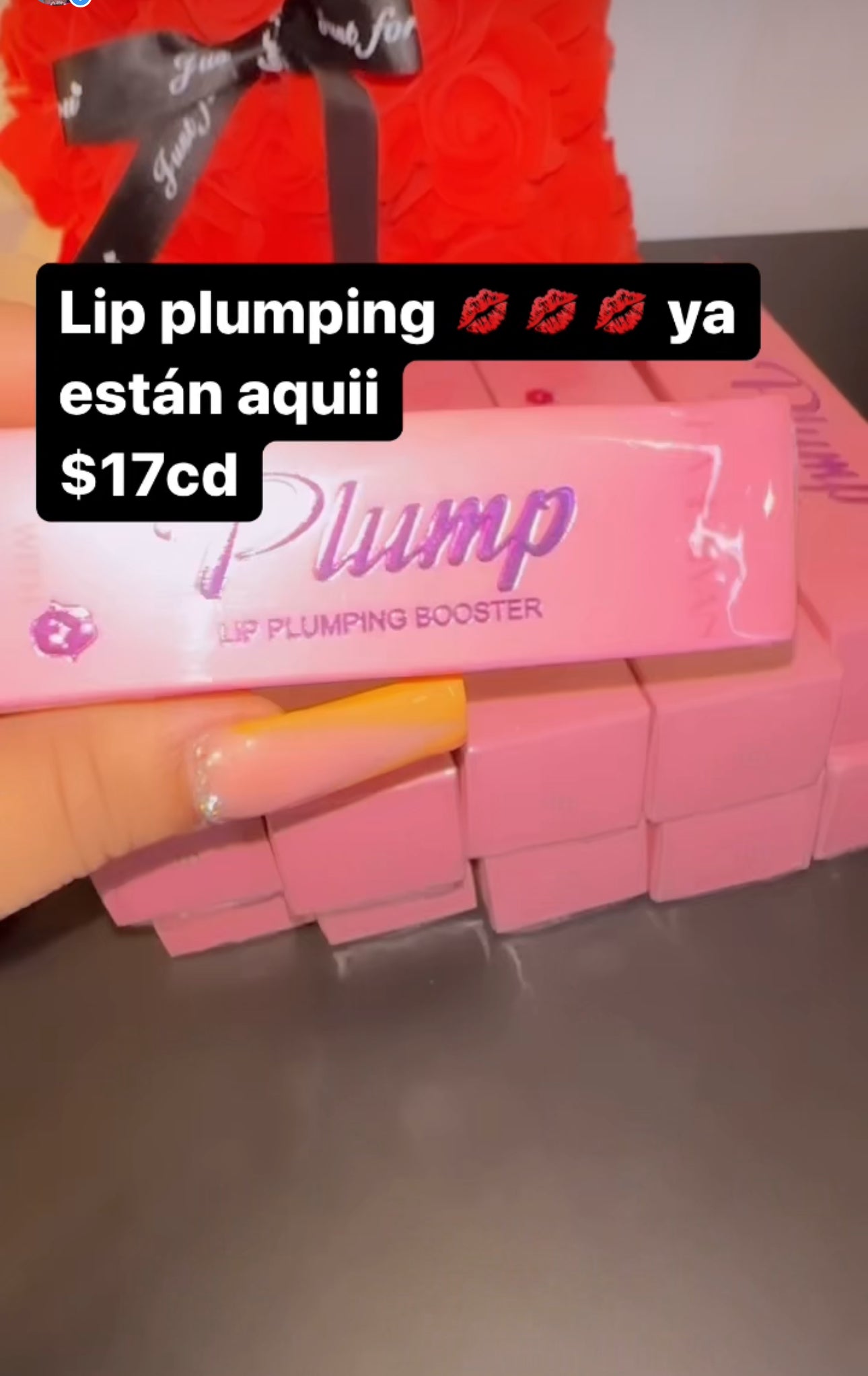 “Lip plumping “